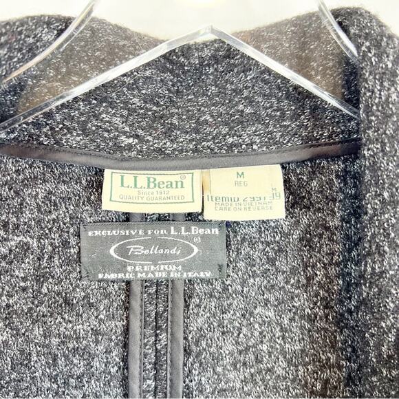 L.L. Bean Vintage 1980s Wool Blend Longline Jacket M - Picture 6 of 7